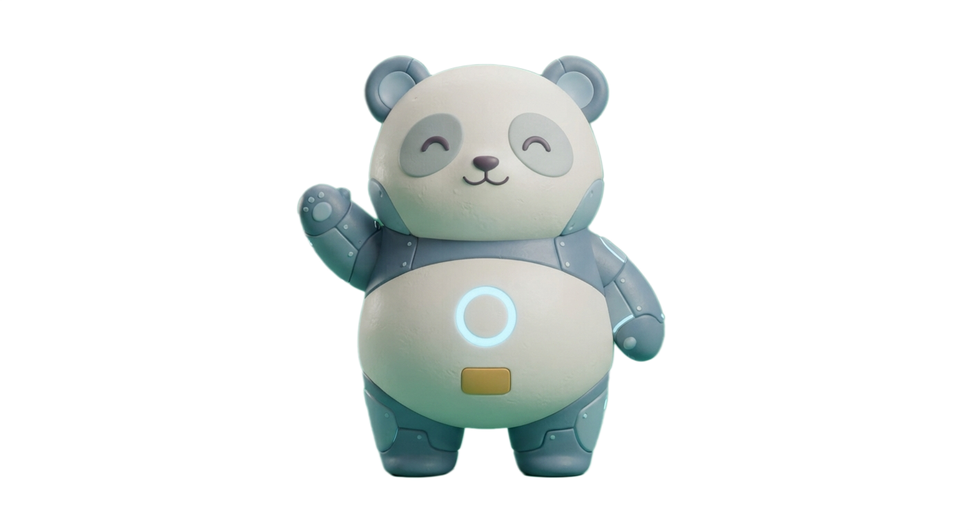 Aibo, tlustá hi-tech panda, mává a usmívá se — má pro tebe hotovou práci.